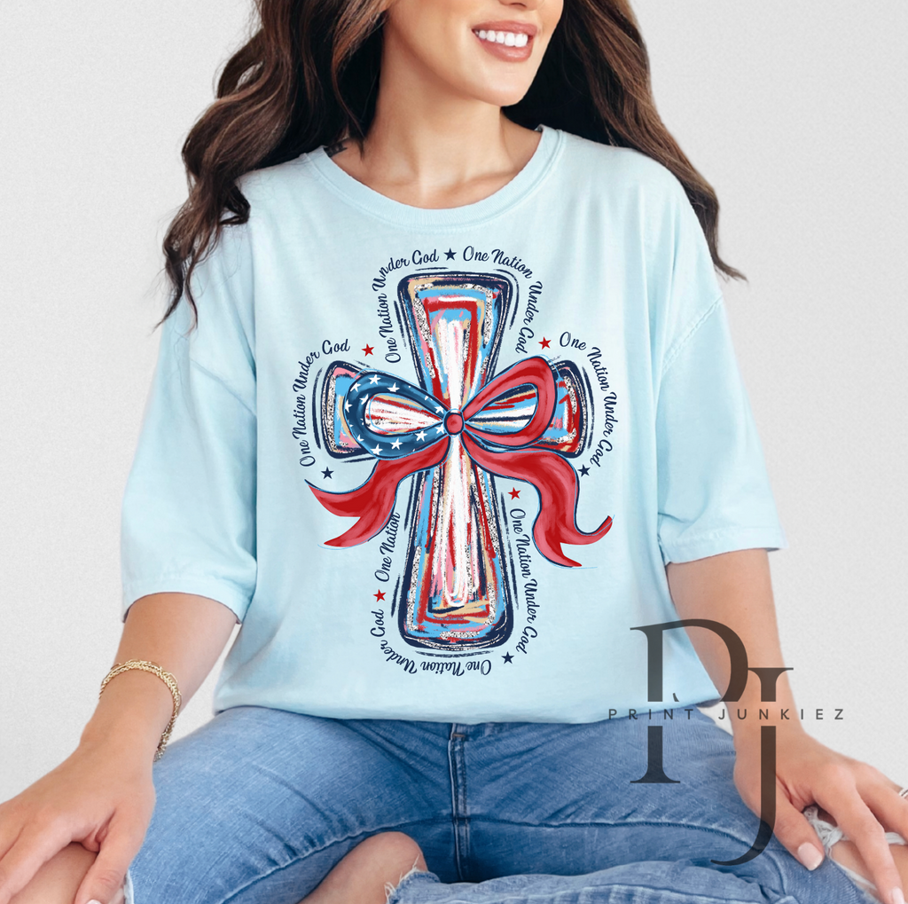 Patriotic Cross - DTF