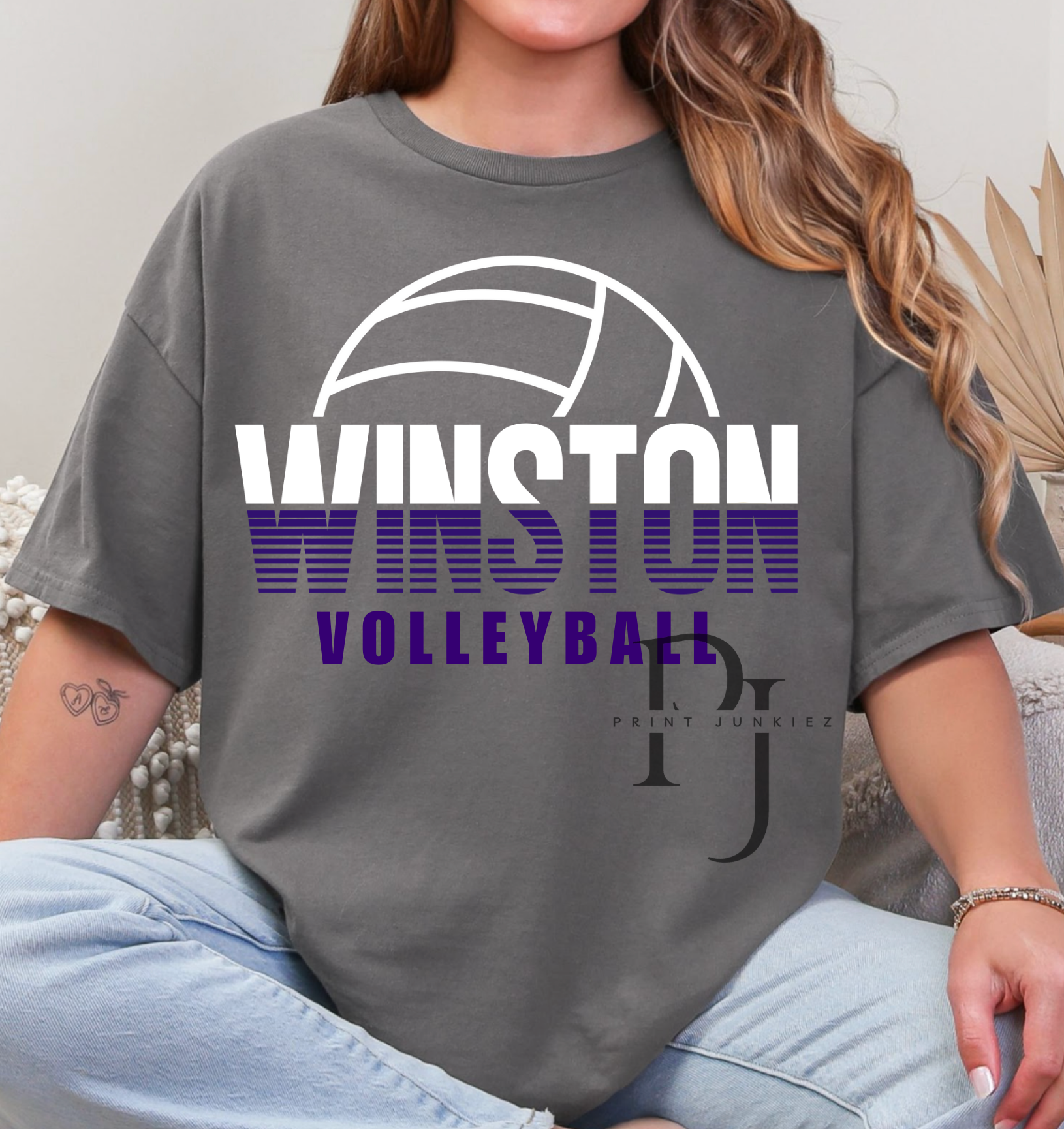 Winston County Volleyball Outline - DTF - DIGITAL