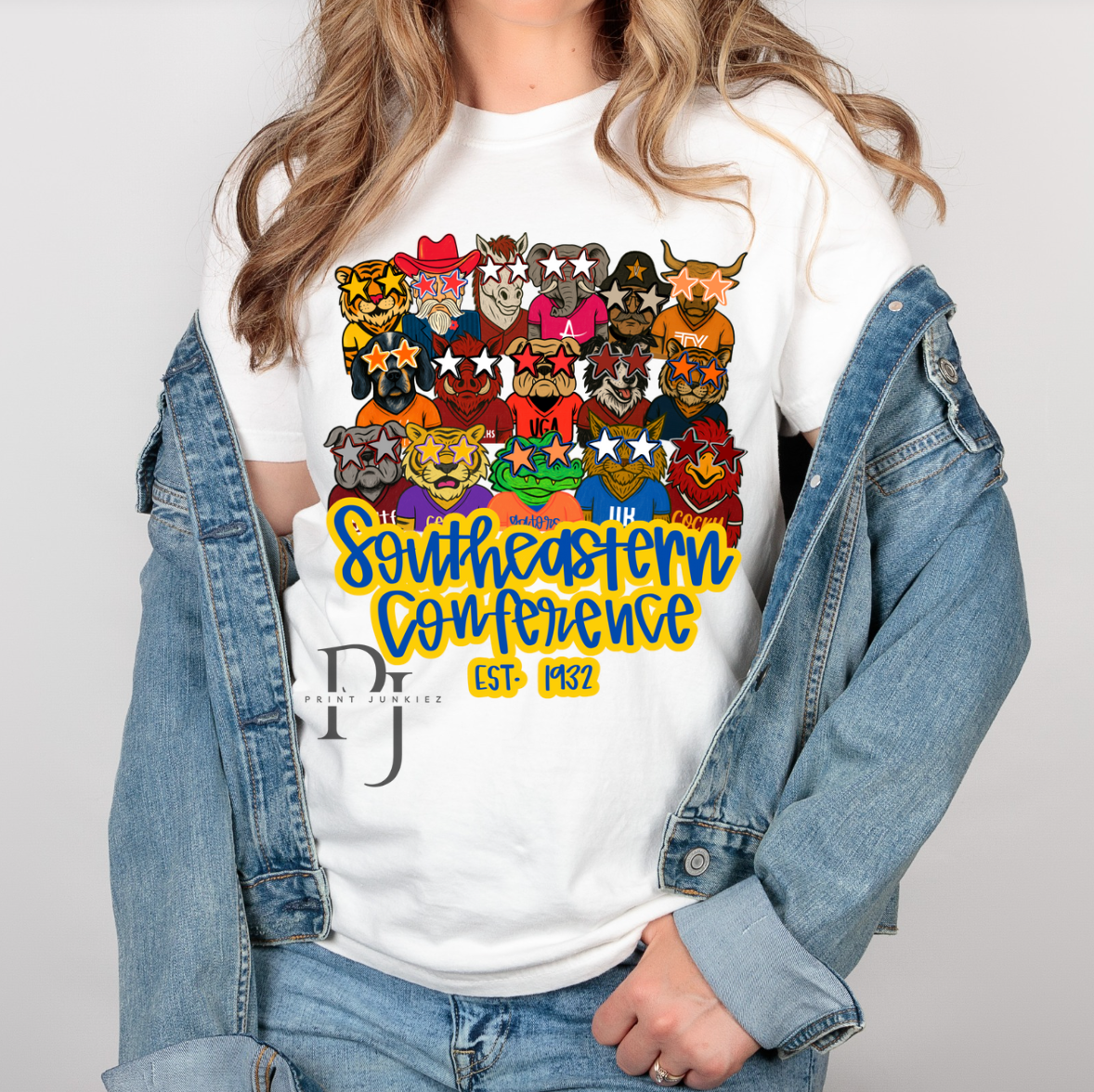 SEC Preppy Mascot Group Photo - DTF