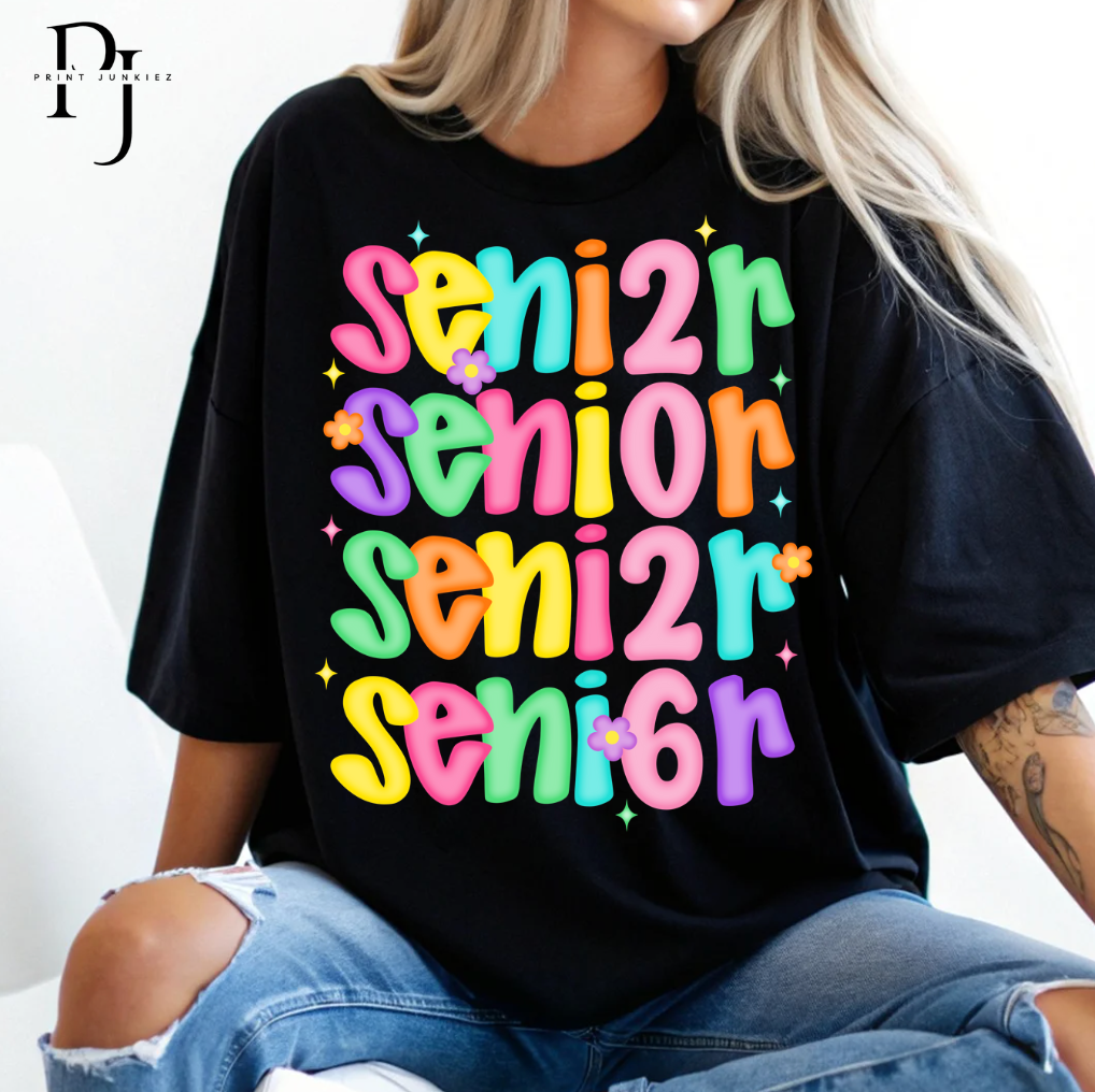 Senior 2026 Stacked Neon - DTF