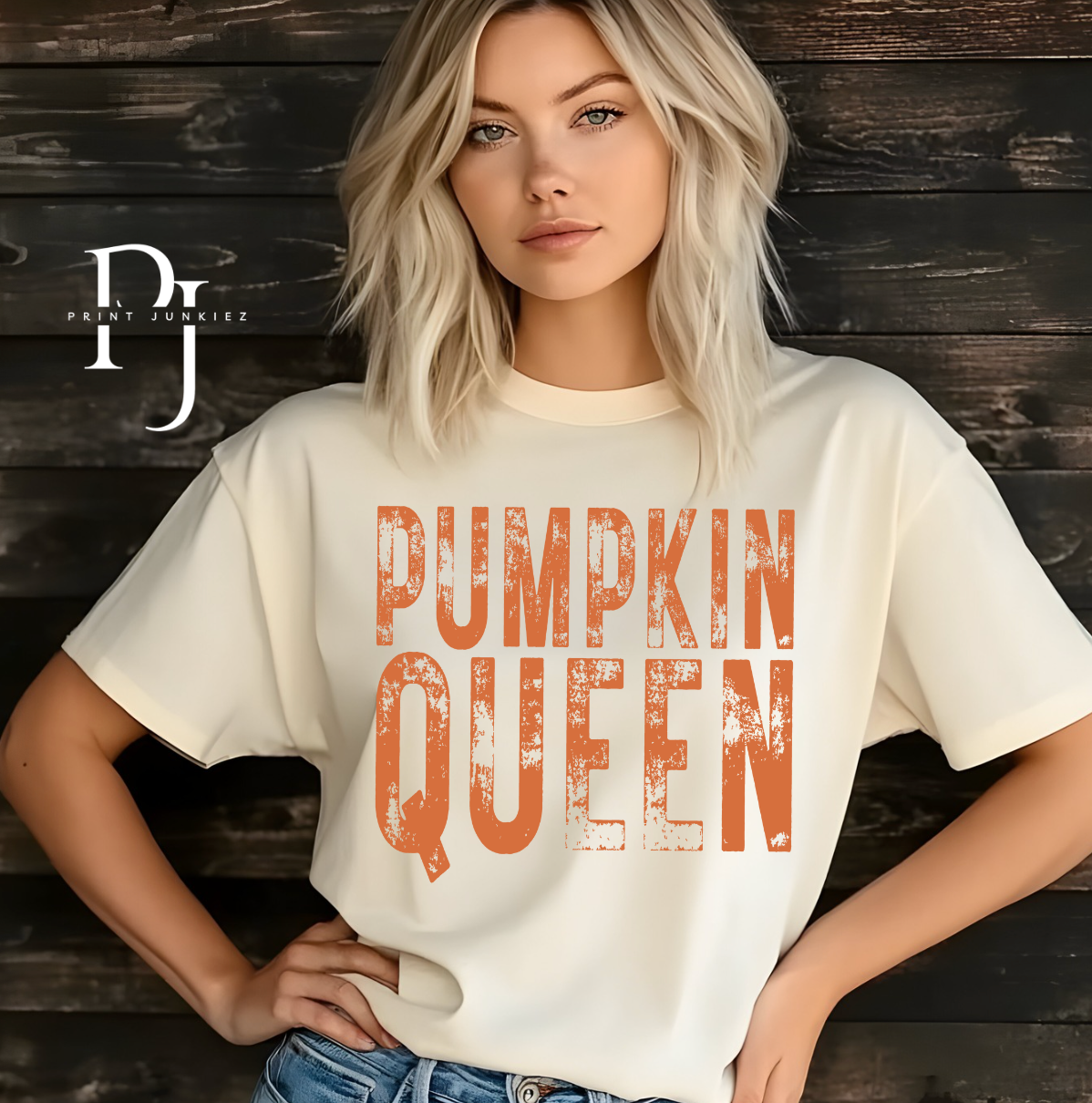 PUMPKIN QUEEN DISTRESSED - DTF