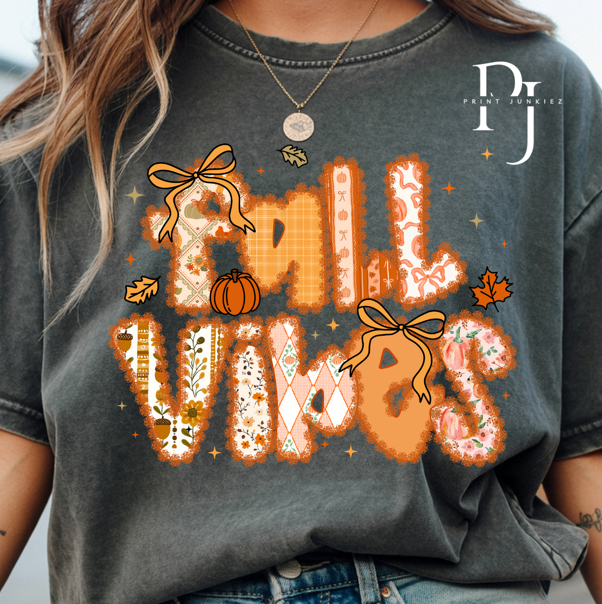 Lace Preppy Fall Vibes - DTF