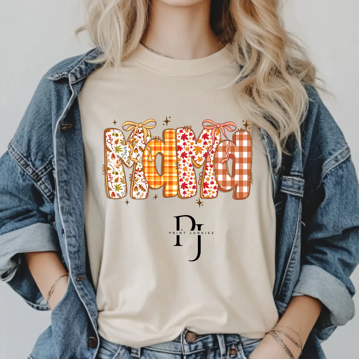 MAMA Floral & Plaid Fall - DTF