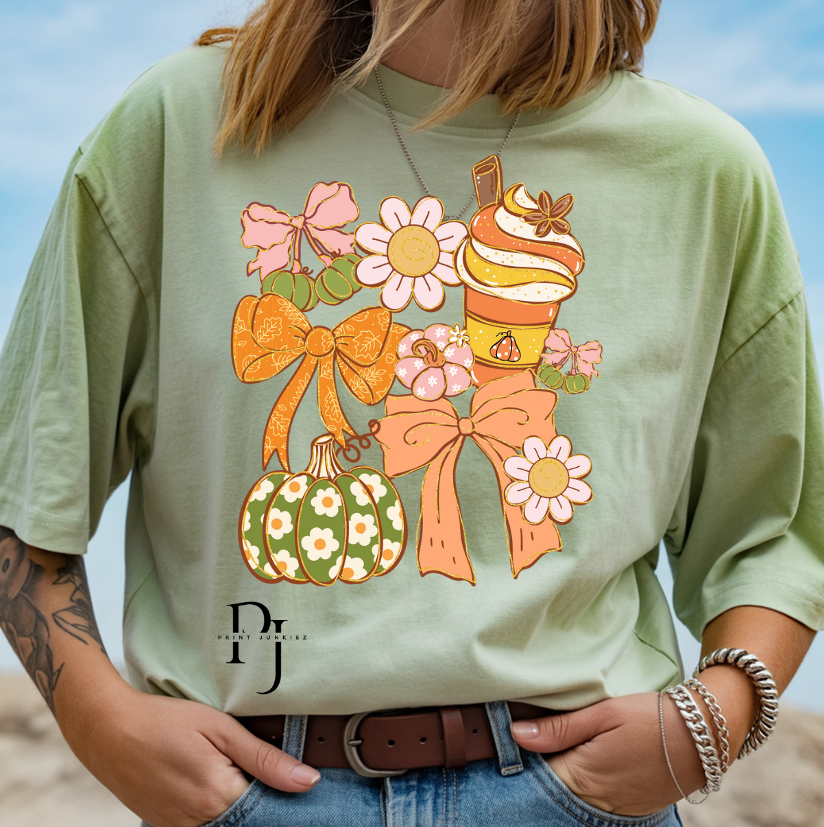 Preppy Fall Coquette Clip Art - DTF