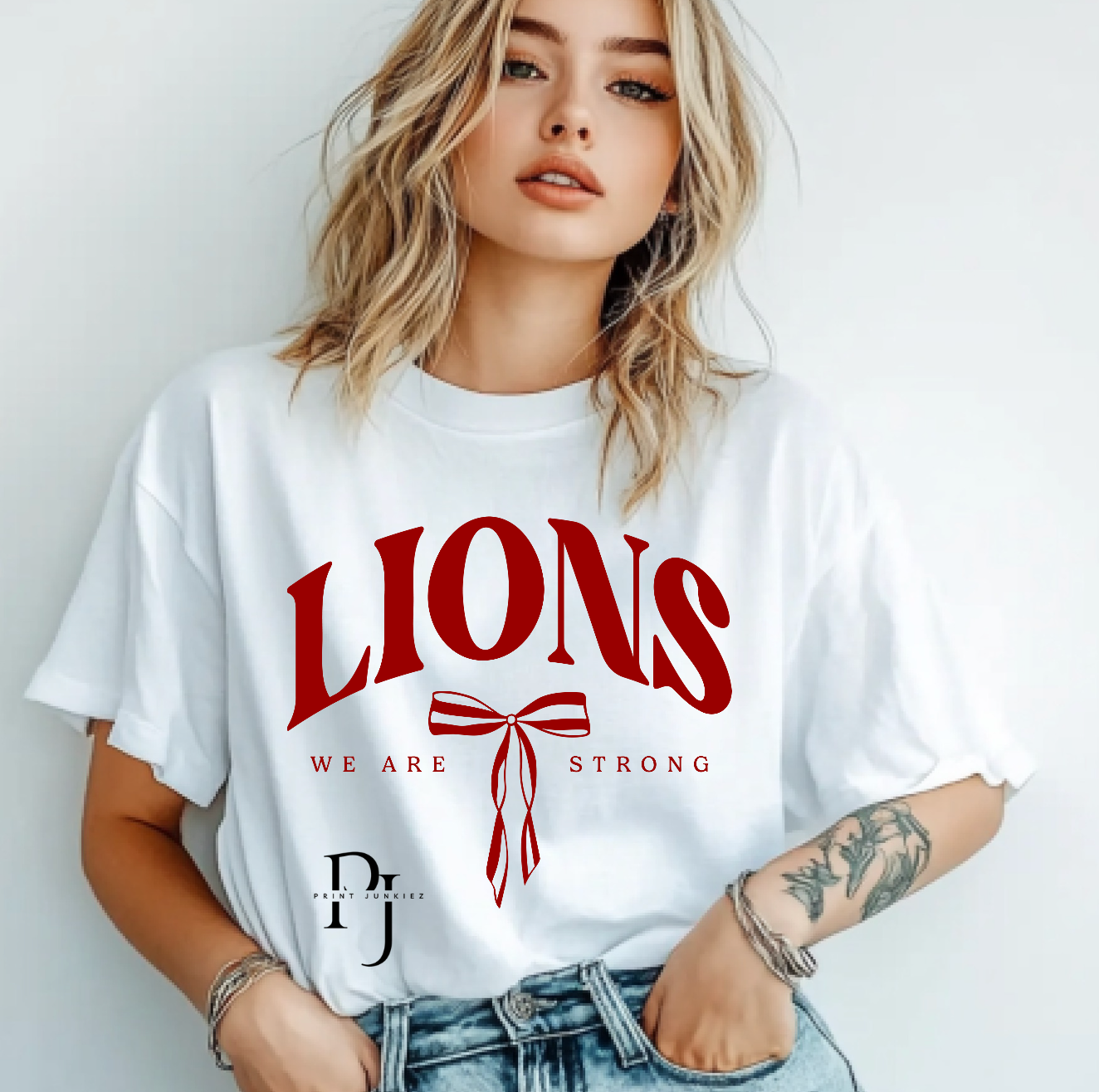 Lions We Are Strong Coquette Bow - DTF