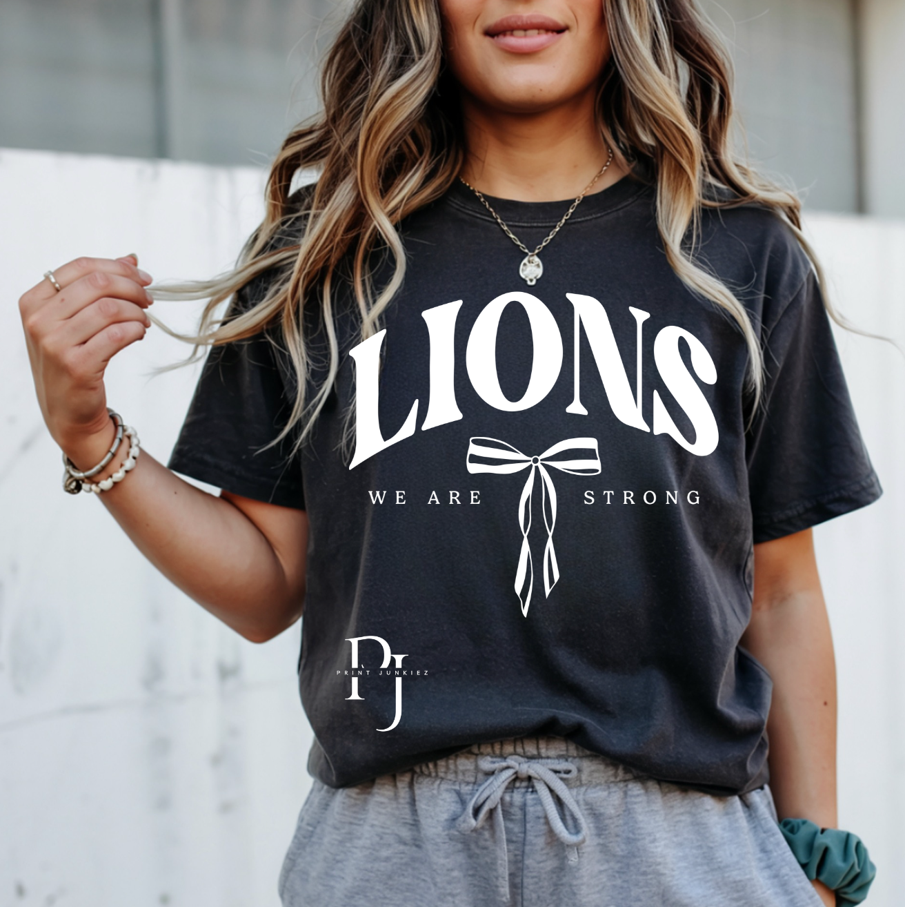 Lions We Are Strong Coquette Bow - DTF