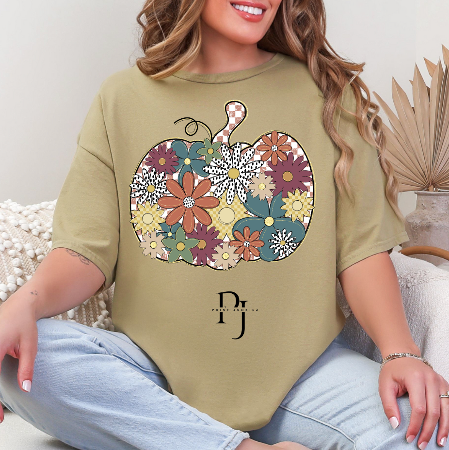 Floral Pumpkin - DTF