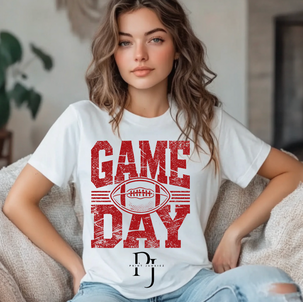 Game Day Football Distressed - CUSTOM - DTF
