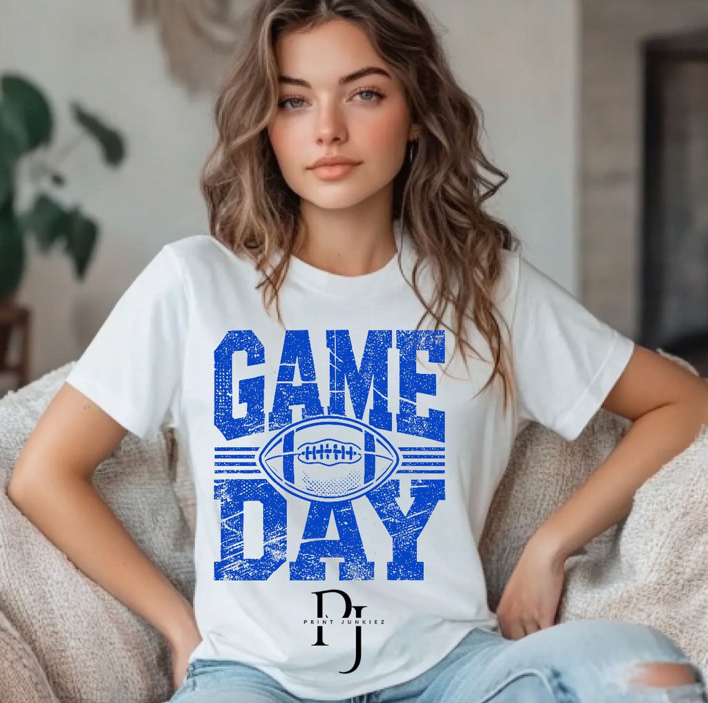 Game Day Football Distressed - CUSTOM - DTF