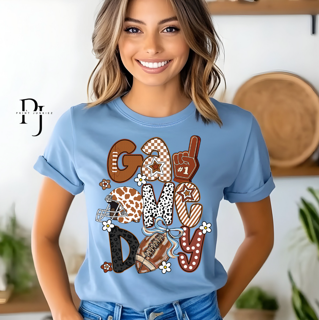 Game Day Preppy Football - DTF