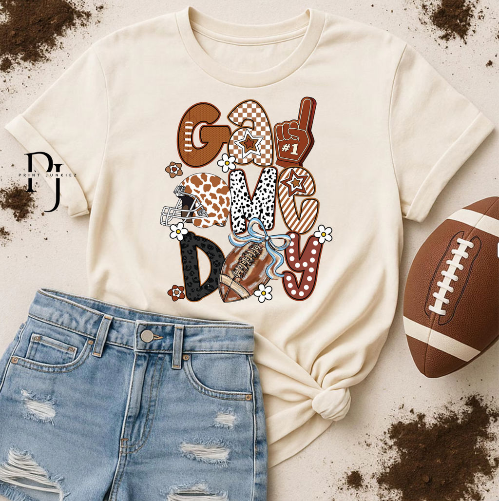 Game Day Preppy Football - DTF