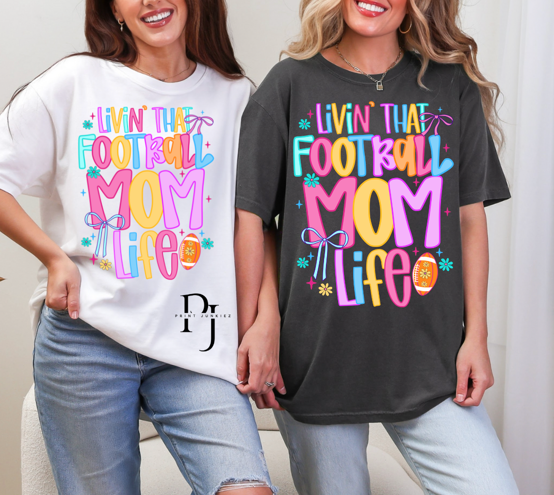Livin' That Football Mom Life Coquette - DTF