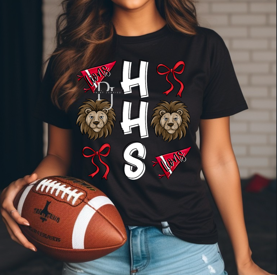 HHS Lions Mascot Mix - DIGITAL - DTF