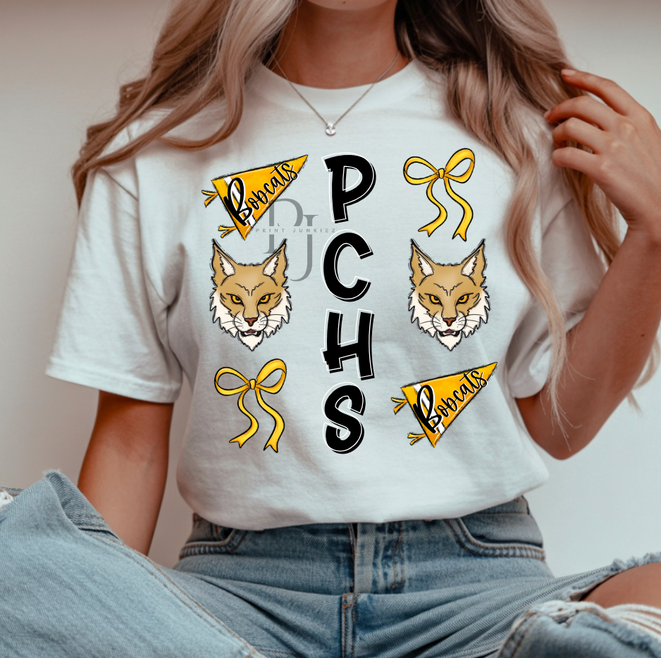 PCHS Bobcats Mascot Mix - DIGITAL - DTF
