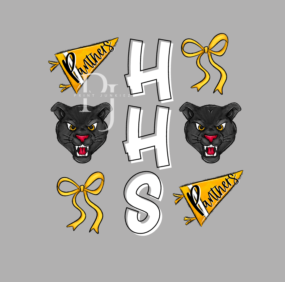 HHS Panthers Mascot Mix - DIGITAL - DTF