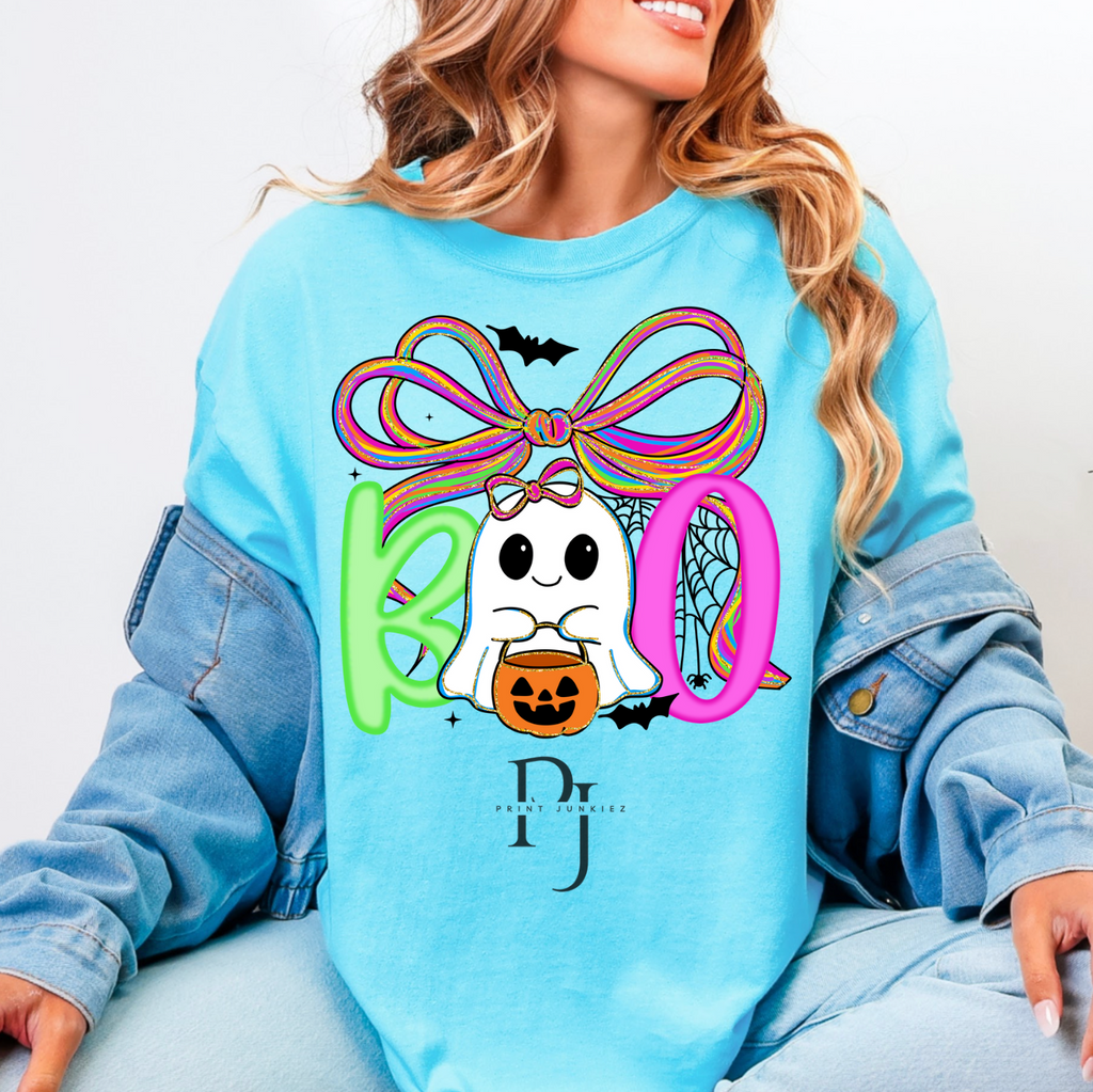 Neon Coquette Ghost Boo - DTF