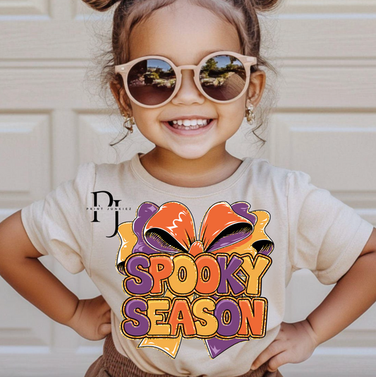 Bubble Spooky Season Bow - DTF