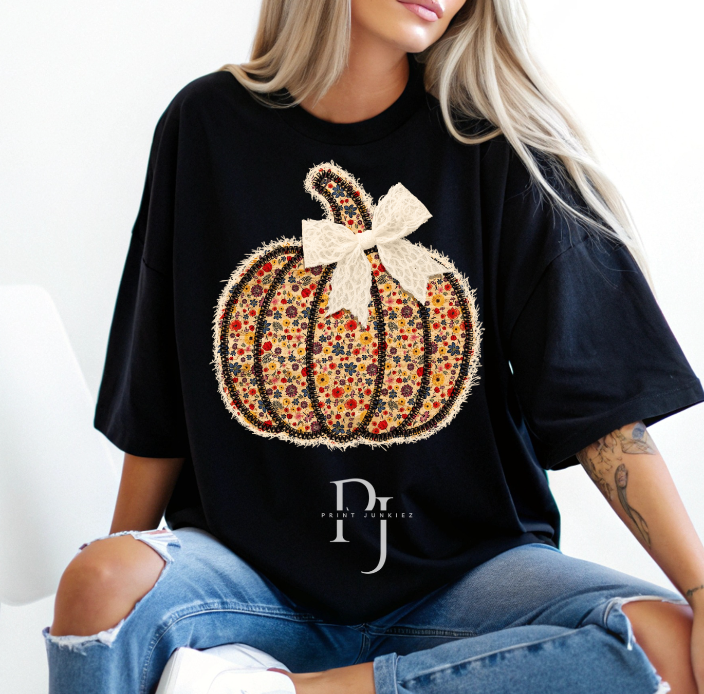 Patchwork Pumpkin - DTF