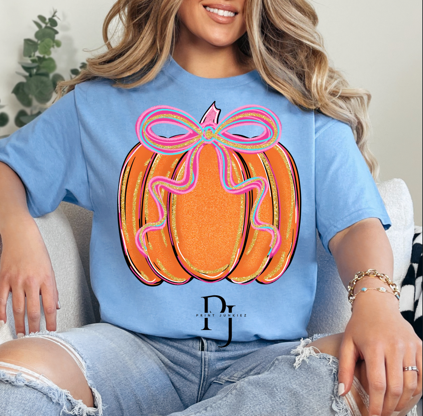 Neon Coquette Pumpkin  - DTF