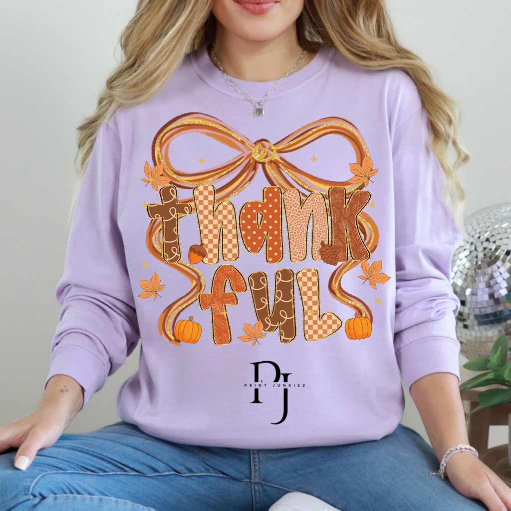 Thankful Stacked Bow - DTF