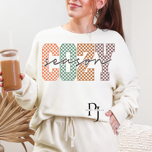 COZY Season Checkered - DTF