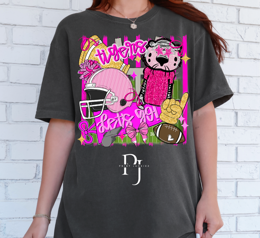 Tigers Preppy Football - DTF