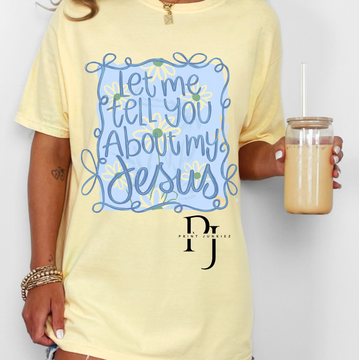 Let me tell you about my Jesus Spring Floral - DTF