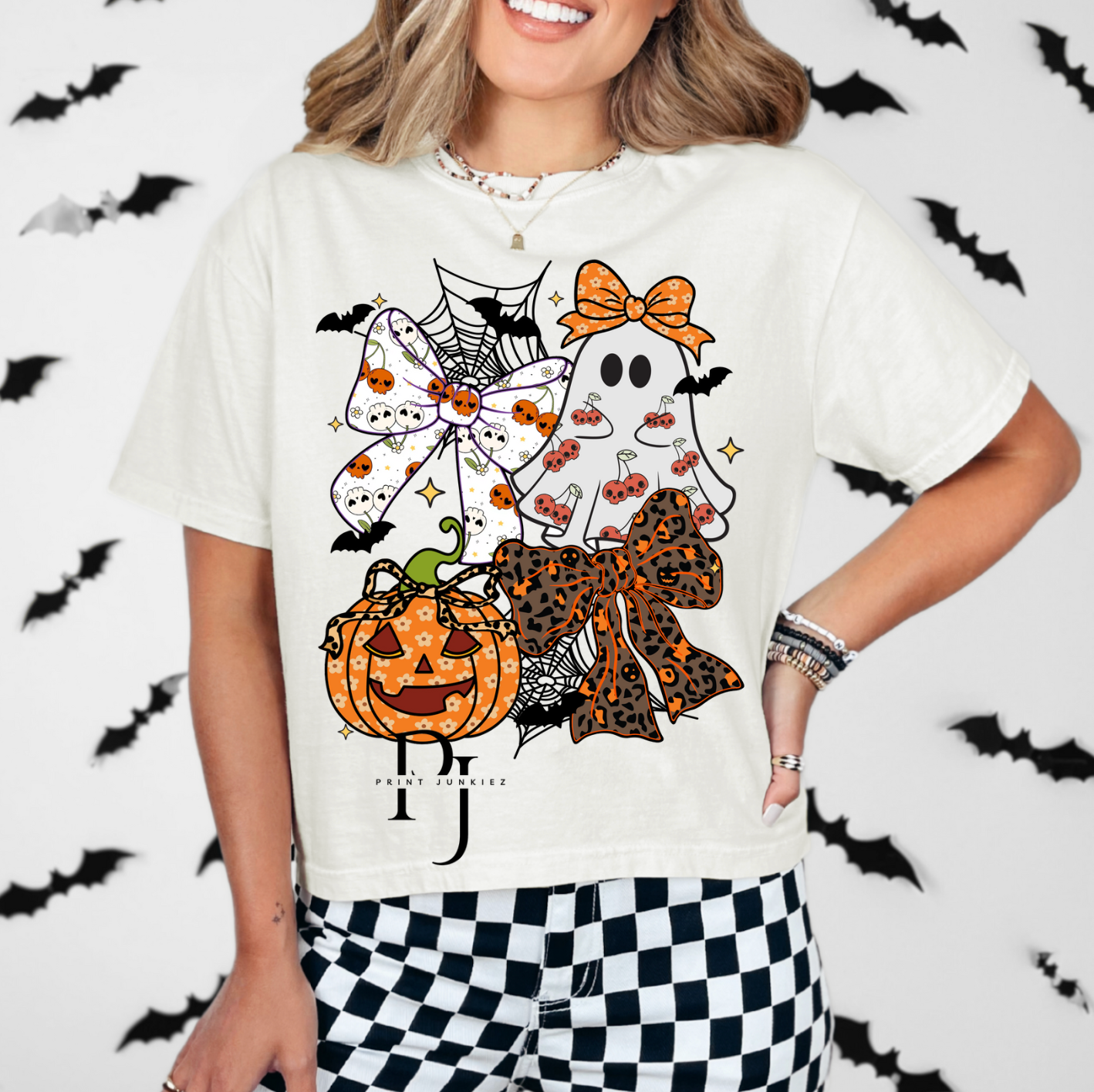 Ghost & Bow Halloween - DTF