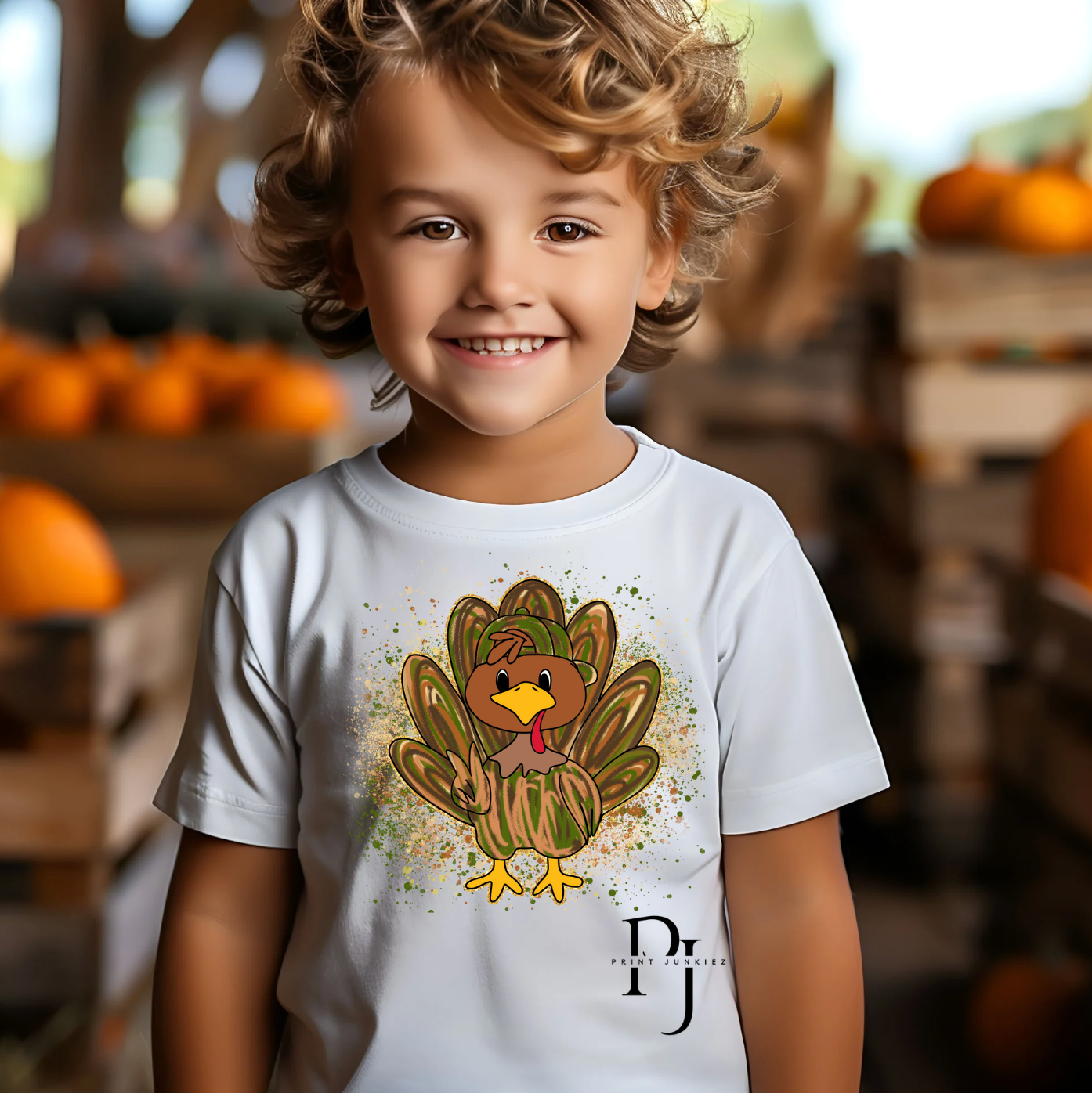 Boy Turkey Splatter - DTF