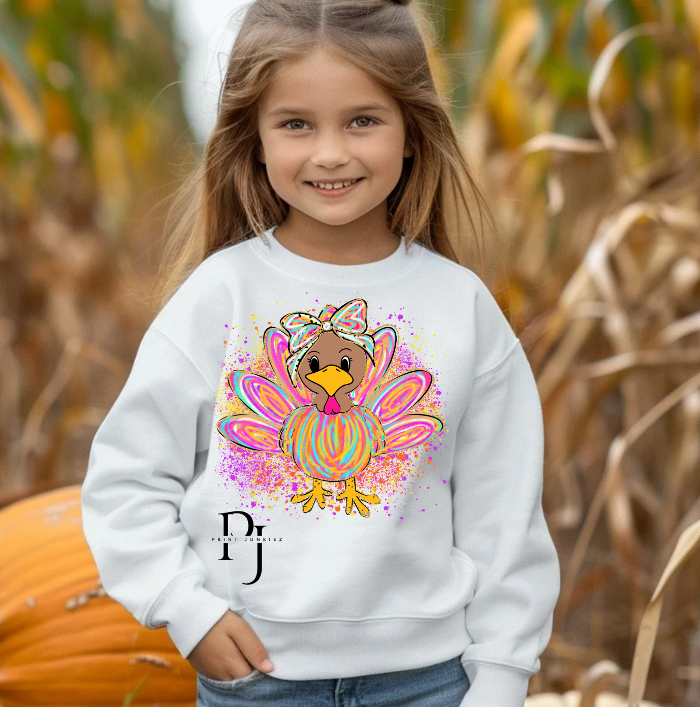 Girl Turkey Splatter - DTF