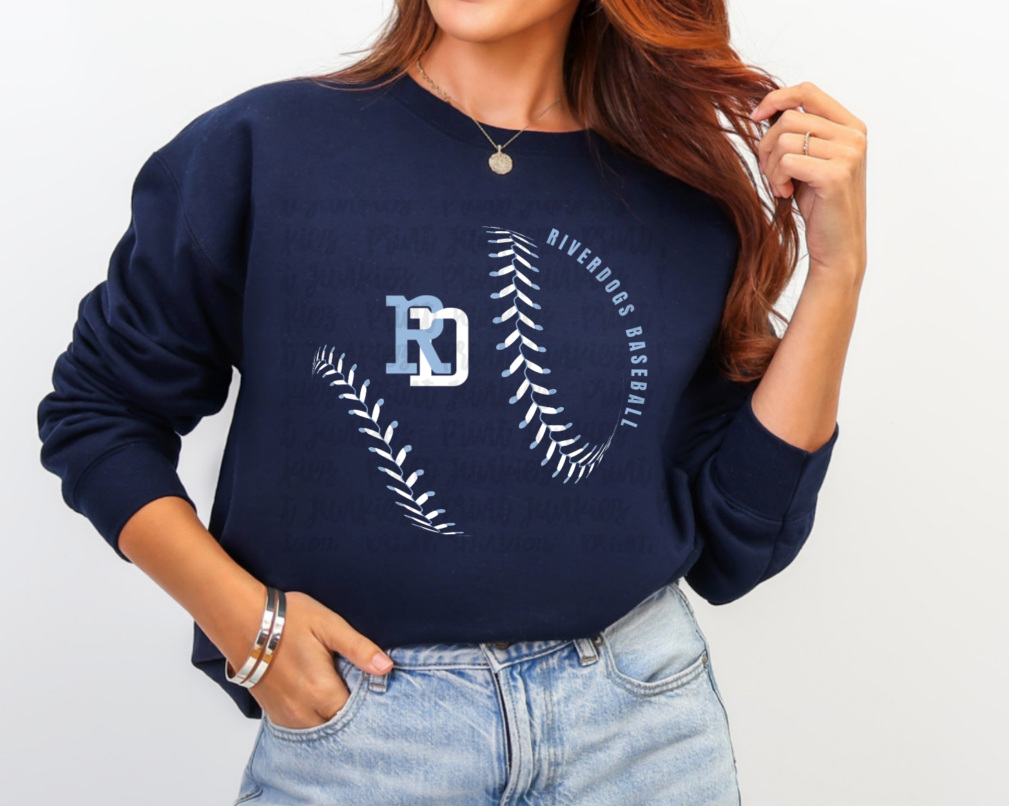 Baseball Stitches Logo - CUSTOM - DTF - DIGITAL