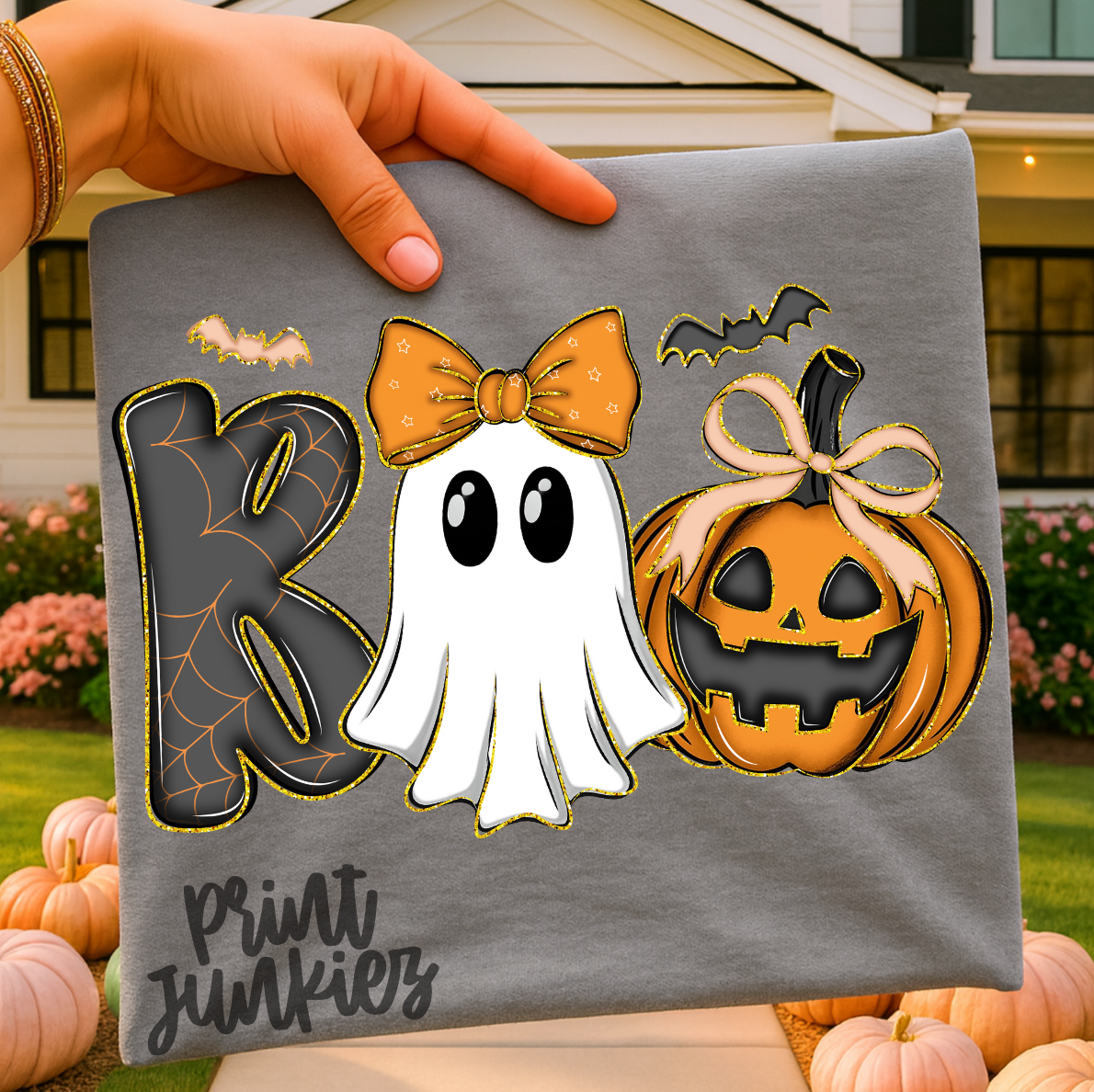 BOO Ghost & Pumpkin - DTF
