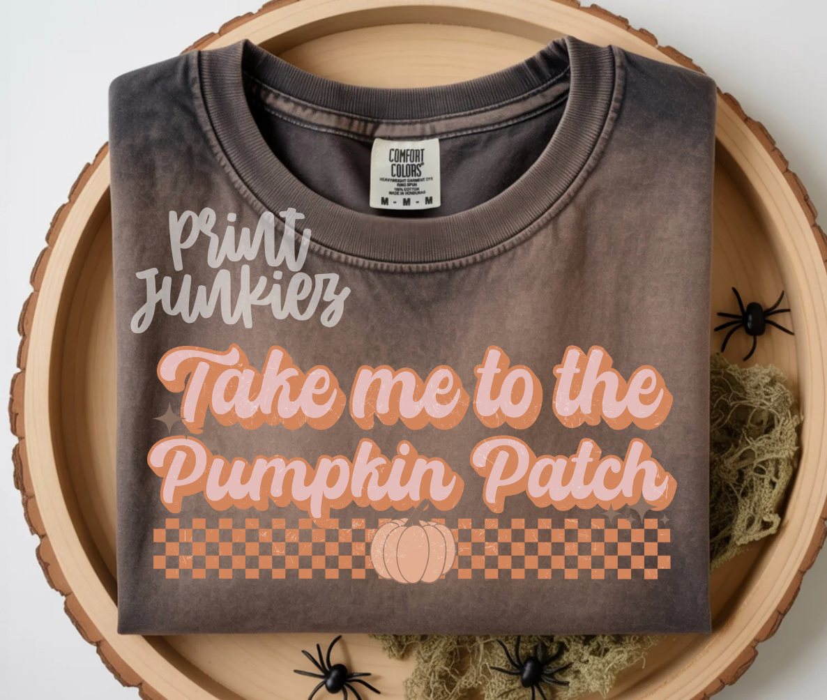 Take Me ti the Pumpkin Patch Retro - DTF