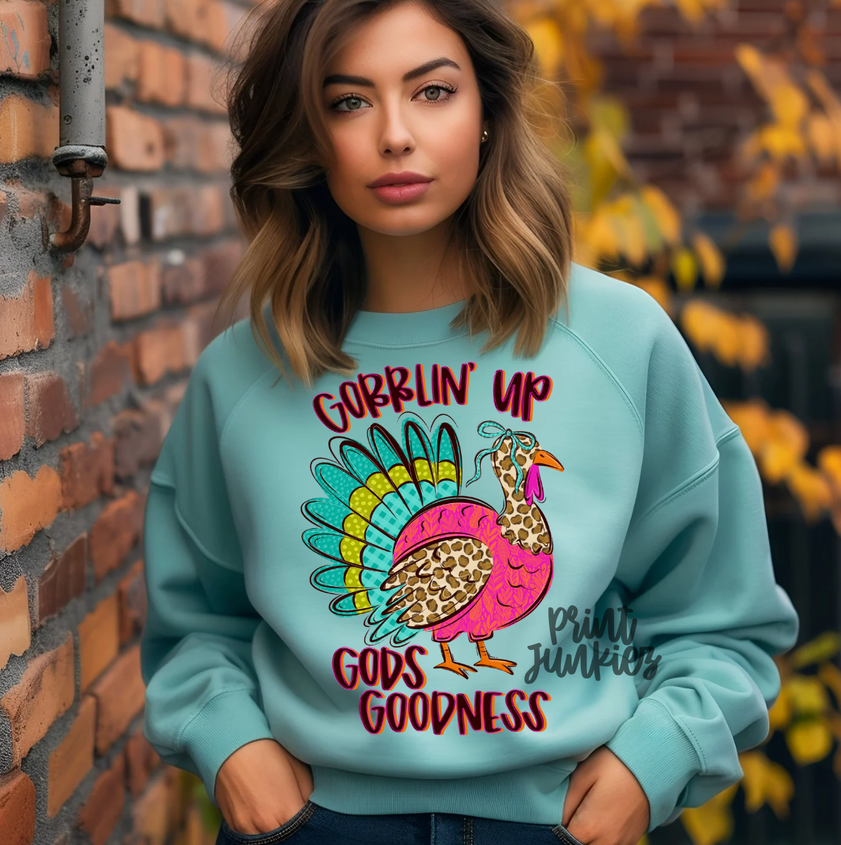 Gobblin' up Gods Goodness - DTF