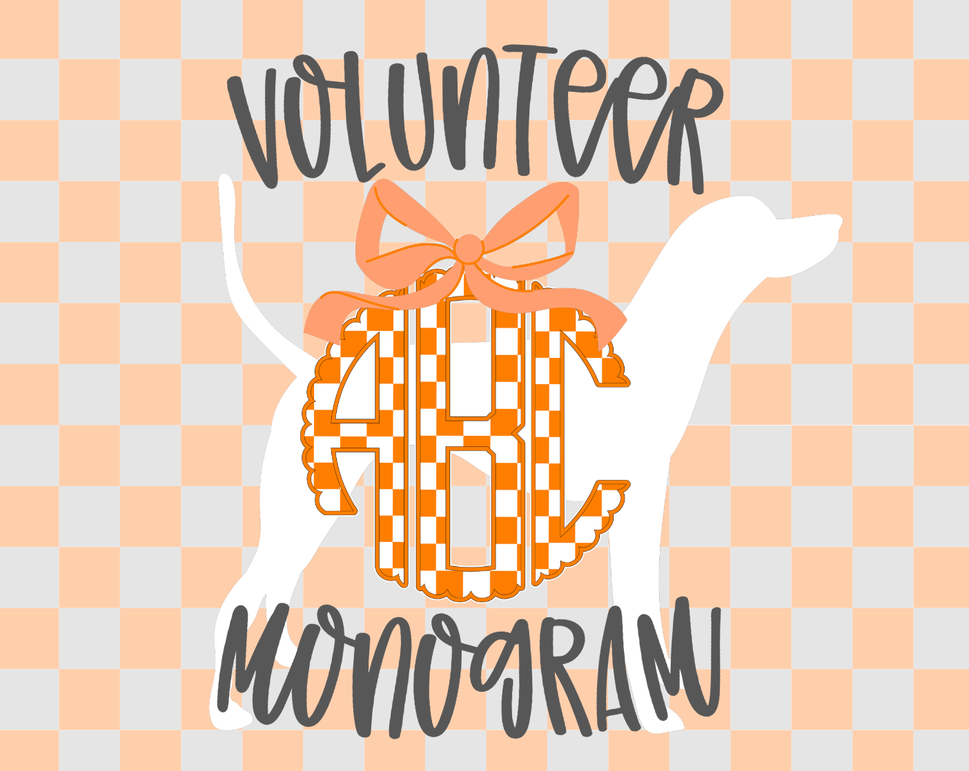 Volunteer Monogram Alpha - CUSTOM - DTF