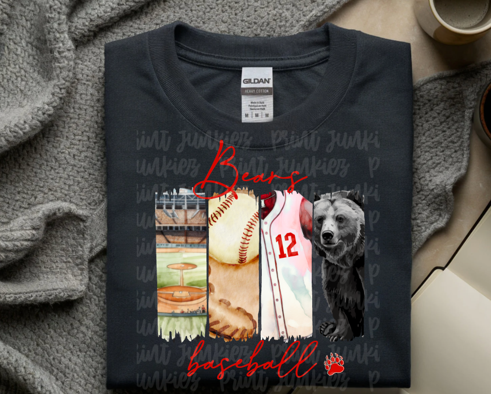 Vintage Baseball Paint Stroke CUSTOM - DIGITAL - DTF