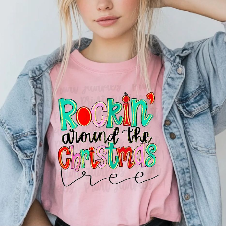 Rockin' Around the Christmas Tree- DTF