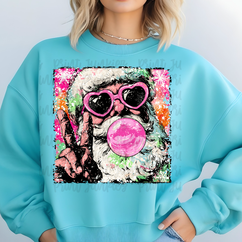 Retro Santa Oil Painting - DTF