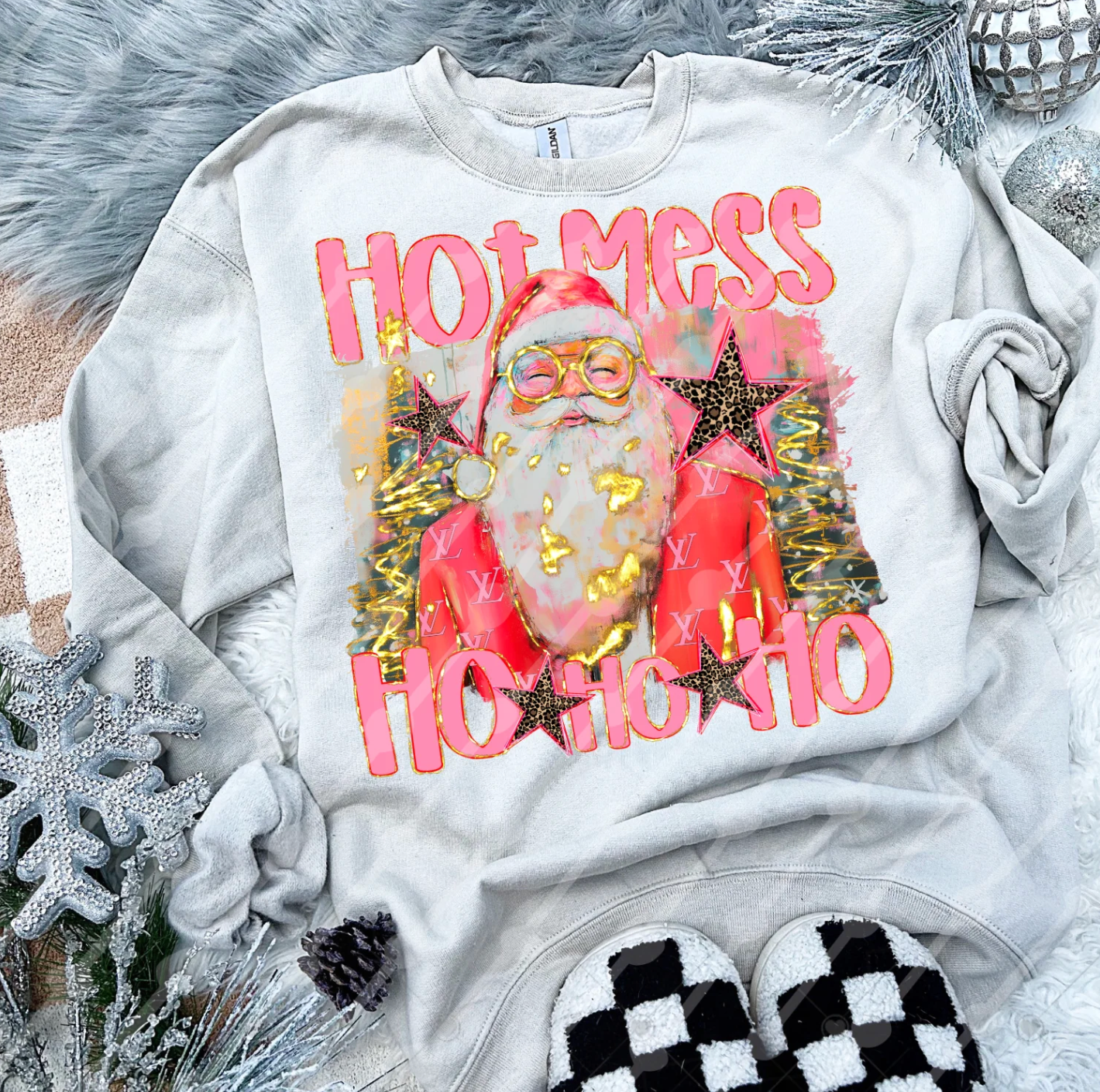 Hot Mess Ho Ho Ho - DTF