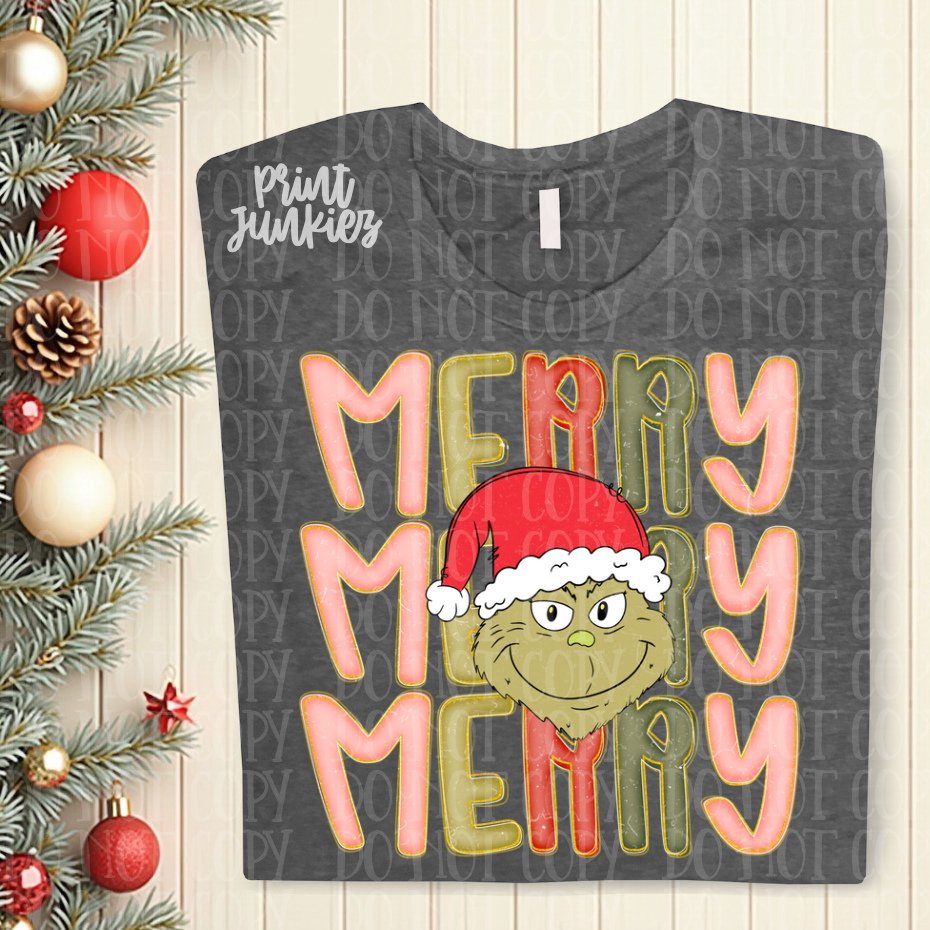 Merry green guy - DTF