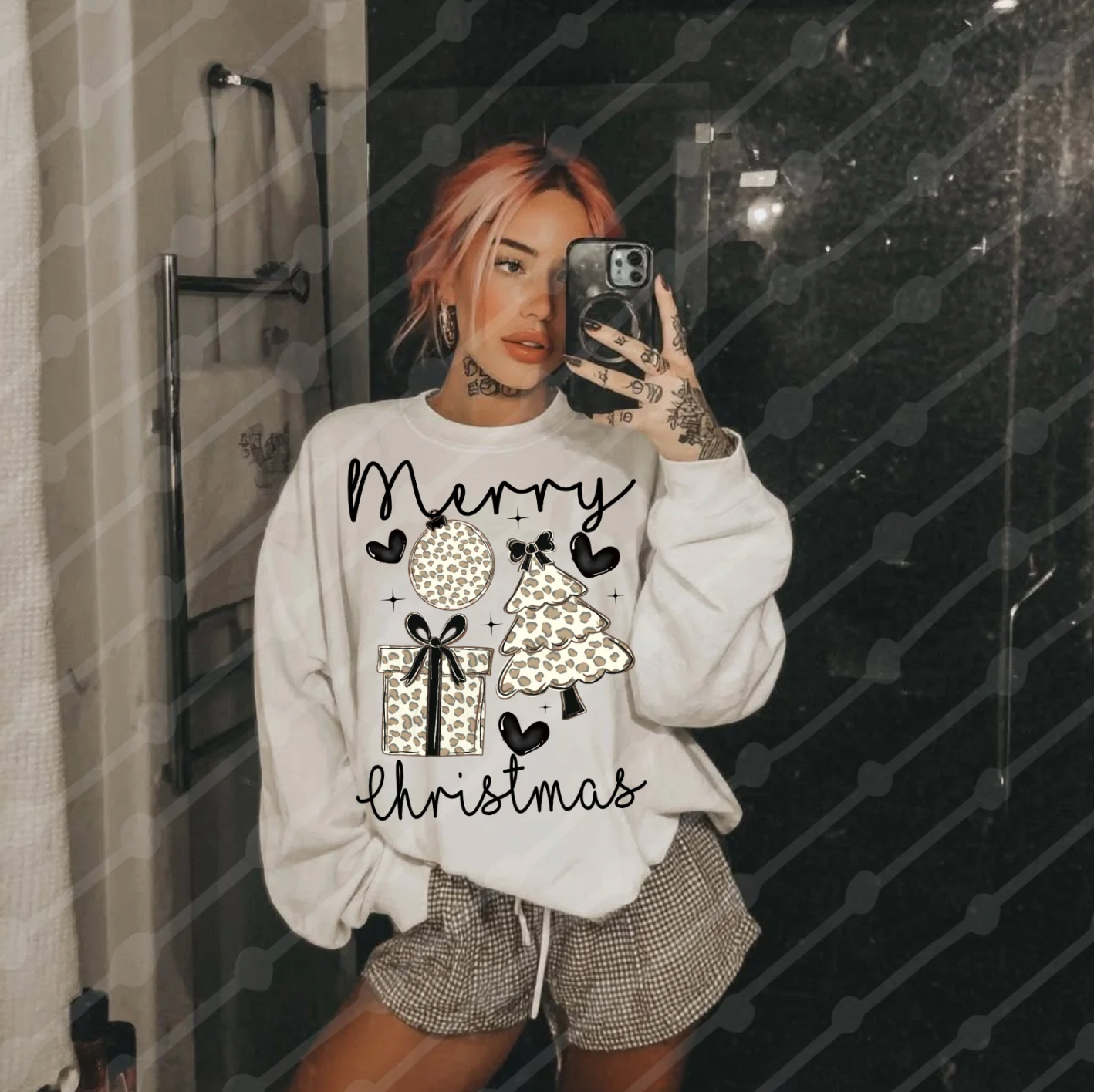 Merry Christmas Leopard - DTF