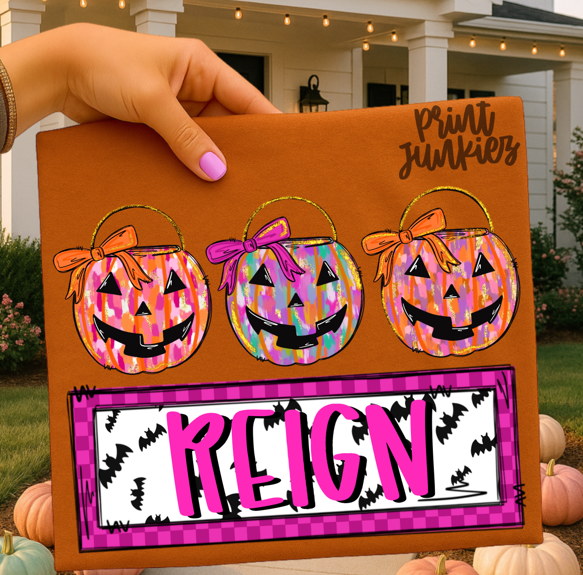 Candy Bucket Name Tag - DTF
