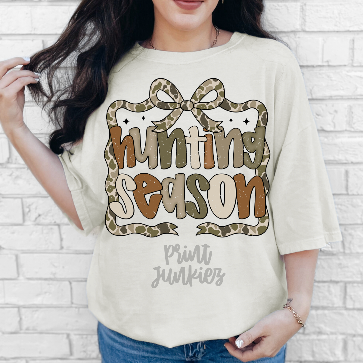 Hunting Season Coquette Bow distressed - DTF