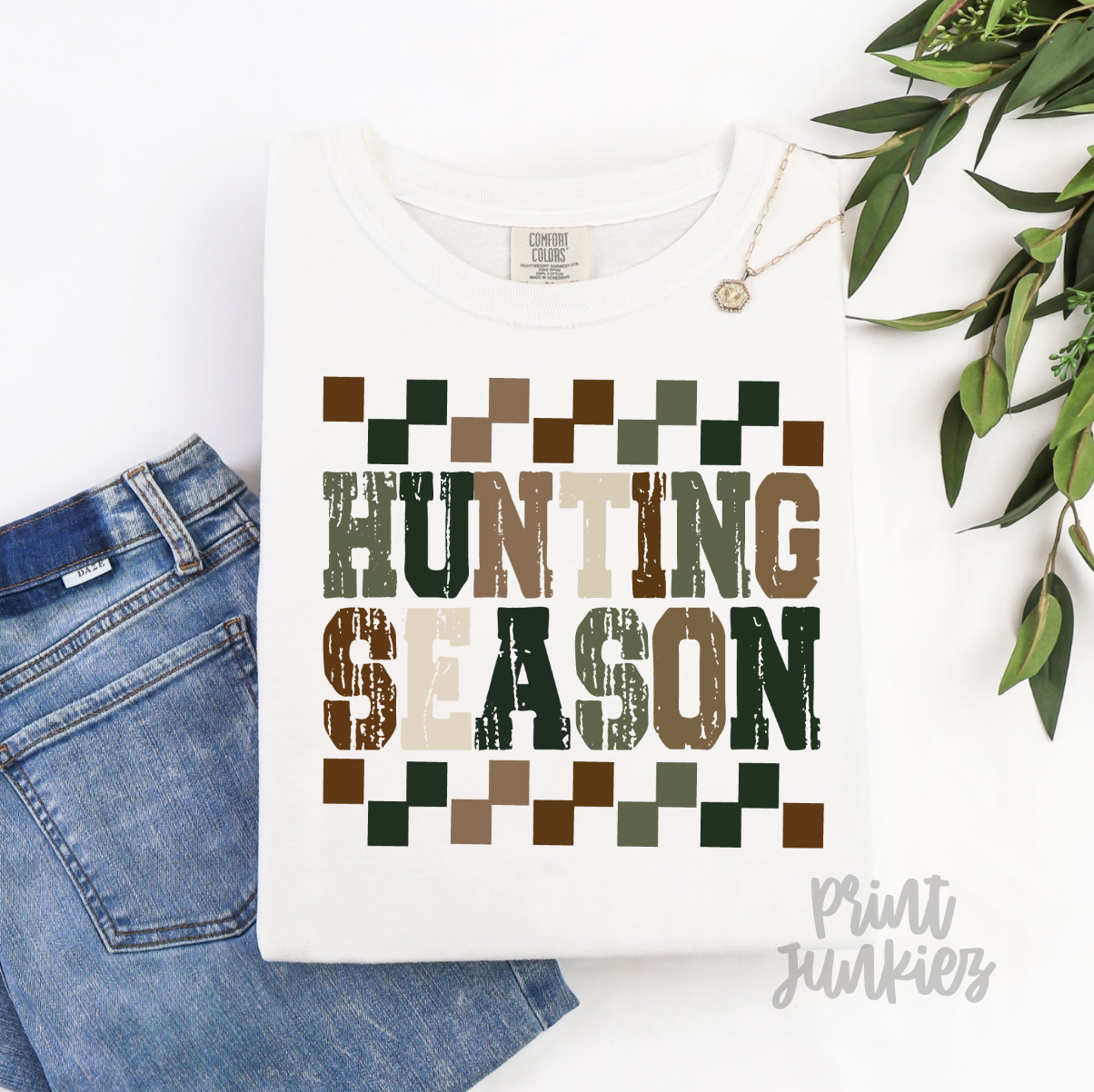 Hunting Season Checkered Distressed - DTF