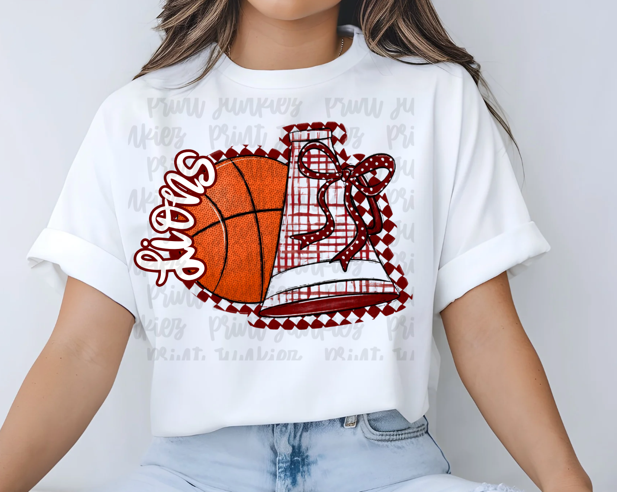 Megaphone & Basketball - Multiple Colors!! - DTF