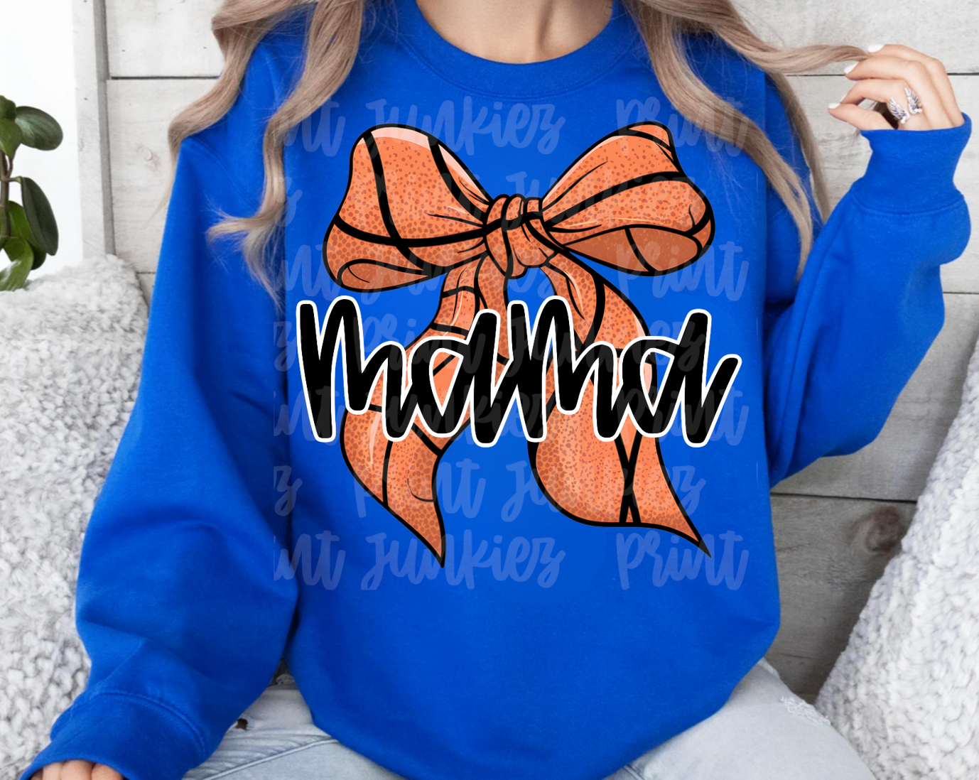 Mama Basketball Bow - DTF - DIGITAL