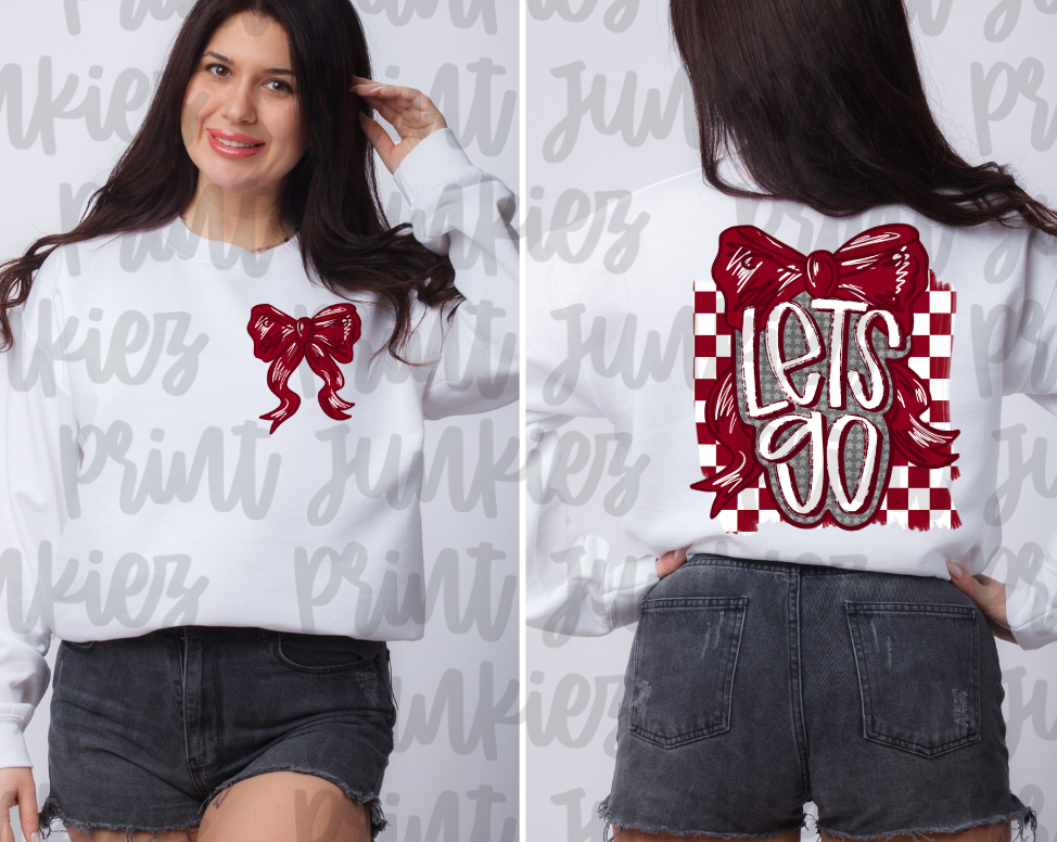Lets Go Bow - Multiple Colors!! - DTF