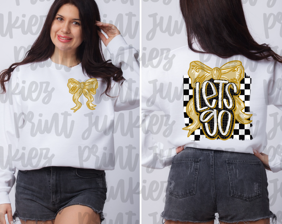 Lets Go Bow - Multiple Colors!! - DTF