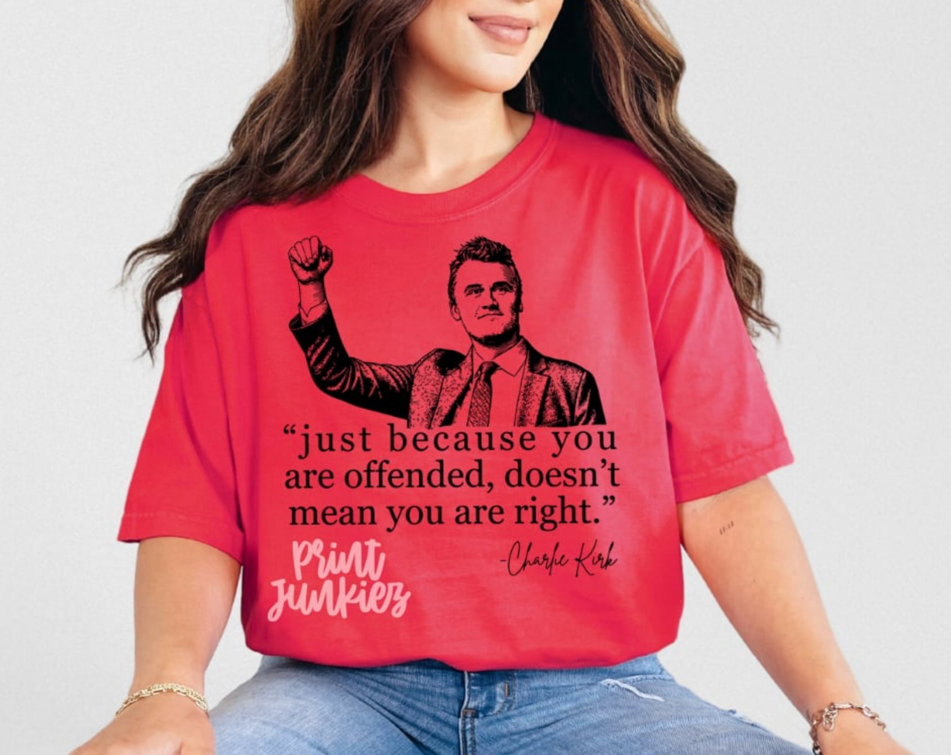 just because you are offended Charlie Kirk - DTF
