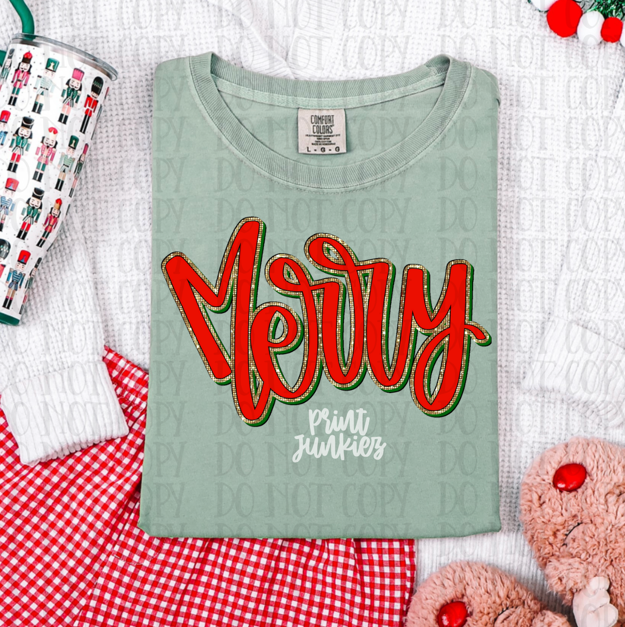 Merry Red Gold - DTF